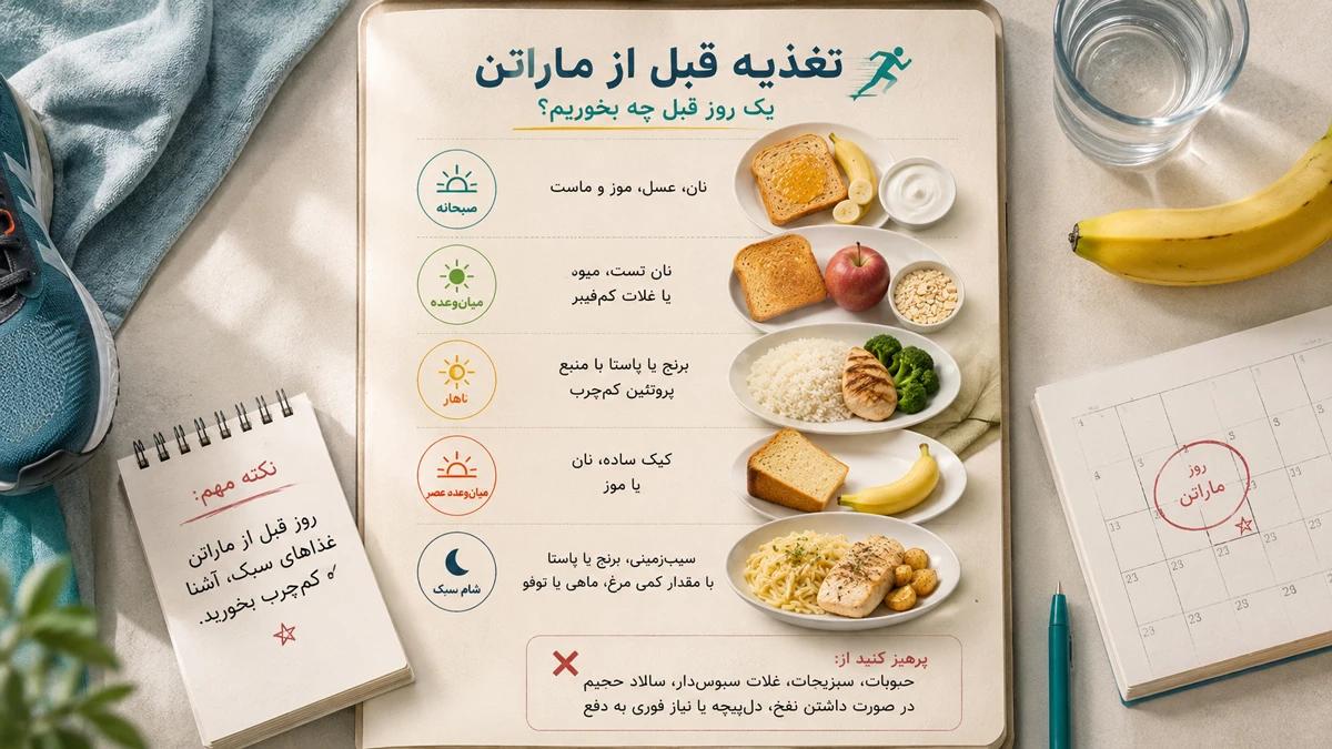 تغذیه قبل از ماراتن