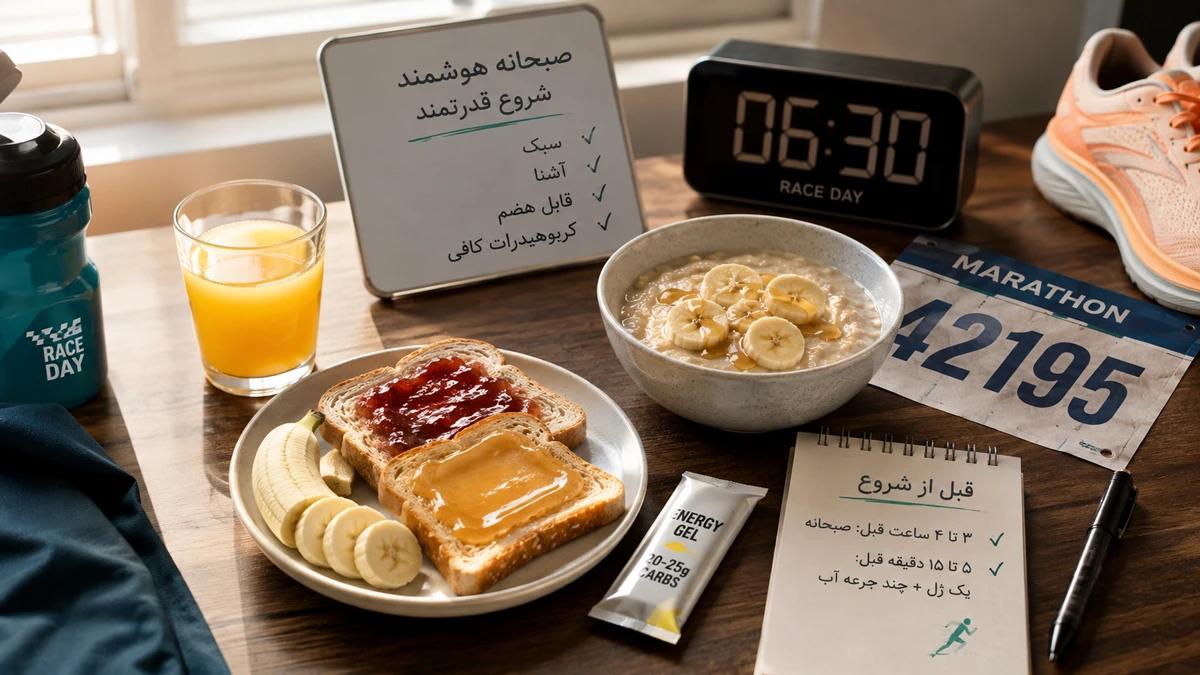 تغذیه صبح مسابقه ماراتن