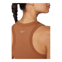 تاپ تنیس نایک Nike One Fitted Women's Dri-FIT Cropped Tank Top Light British Tan