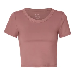 تاپ تنیس نایک Nike One Fitted Women's Dri-FIT Short-Sleeve Cropped Top Smokey Mauve