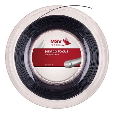 زه راکت ام اس وی MSV Co-Focus 127 Tennis String (200m Reel) Black