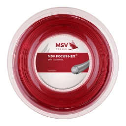 زه راکت ام اس وی MSV Focus-Hex 127 Tennis String (200m Reel) ‌Red