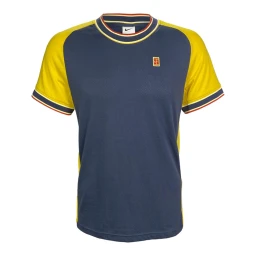 تی‌شرت نایک Nike Court Heritage Men's Short-Sleeve Tennis T-Shirt Thunder Blue