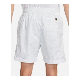 شلوارک تنیس نایک Nike Dri-FIT Court Heritage Men's 15cm Tennis Shorts White