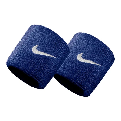 مچ بند تنیس نایک Nike Swoosh Wristbands 2 Pack Royal Blue/White