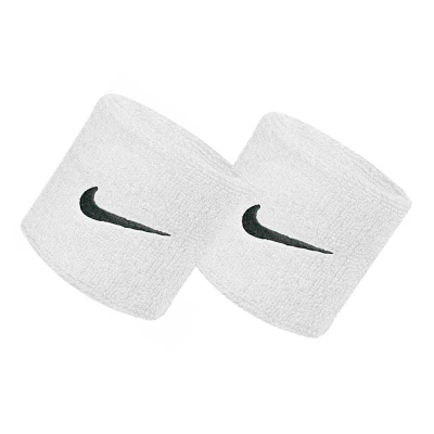 مچ بند تنیس نایک Nike Swoosh Wristbands 2 Pack White/Black