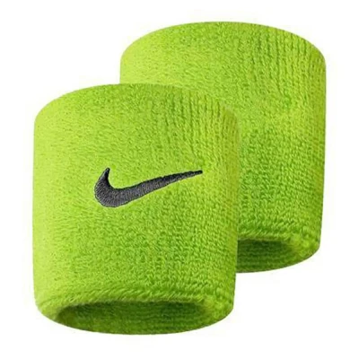 مچ بند تنیس نایک Nike Swoosh Wristbands 2 Pack Green/Black