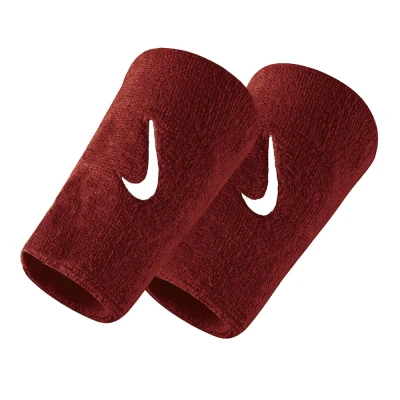 مچ بند تنیس نایک Nike Swoosh Doublewide Wristband 2 Pack Red