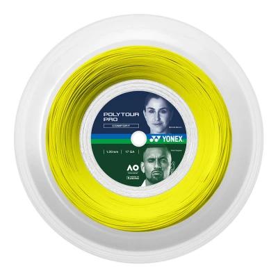 زه راکت یونکس Yonex PolyTour Pro 120 Tennis String (200m Reel) Flash Yellow