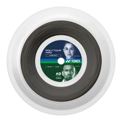 زه راکت یونکس Yonex PolyTour Pro 130 Tennis String (200m Reel) Graphite