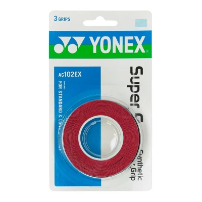 اورگریپ راکت تنیس یونکس Yonex Super Grap Overgrip Wine Red (3 Wraps)