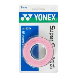 اورگریپ راکت تنیس یونکس Yonex Super Grap Overgrip Pink (3 Wraps)