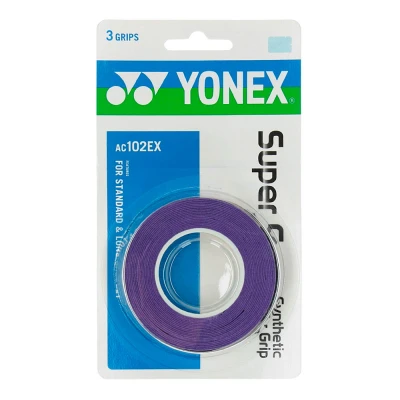 اورگریپ راکت تنیس یونکس Yonex Super Grap Overgrip Dark Purple (3 Wraps)
