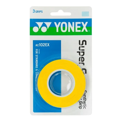 اورگریپ راکت تنیس یونکس Yonex Super Grap Overgrip Yellow (3 Wraps)