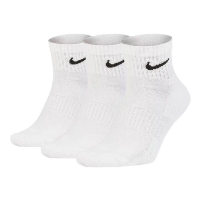 جوراب تنیس نایک Nike Everyday Cushion Ankle 3Pr Socks White