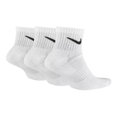 جوراب تنیس نایک Nike Everyday Cushion Ankle 3Pr Socks White