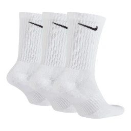 جوراب تنیس نایک Nike Everyday Cushion Crew Socks 3Pr White