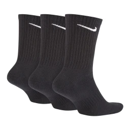 جوراب تنیس نایک Nike Everyday Cushion Crew Socks 3Pr Black