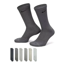 جوراب تنیس نایک Nike Everyday Plus Cushioned Crew Socks 6Pr Multi-Color