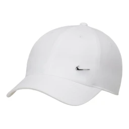 کلاه و نقاب نایک Nike Dri-FIT Club Unstrukturierte Metall-Swoosh-Cap White