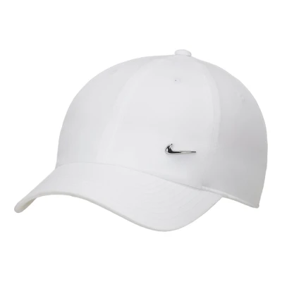کلاه و نقاب نایک Nike Dri-FIT Club Unstructured Metal Swoosh Cap White