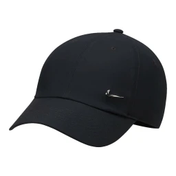 کلاه و نقاب نایک Nike Dri-FIT Club Unstrukturierte Metall-Swoosh-Cap Black