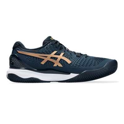 کفش تنیس اسیکس Asics Men's GEL-Resolution 9 Clay French Blue/Pure Gold