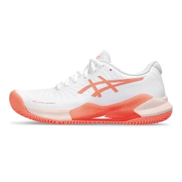 کفش تنیس اسیکس Asics Women's Gel-Challenger 14 Clay White/Sun Coral