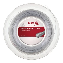 زه راکت ام اس وی MSV Focus-Hex Ultra 125 Tennis String (200m Reel) White