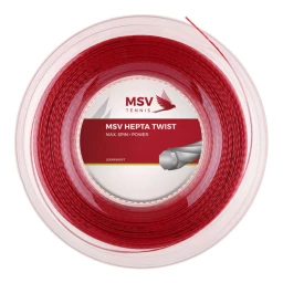 زه راکت ام اس وی MSV Hepta Twist 130 Tennis String (200m Reel) ‌Red