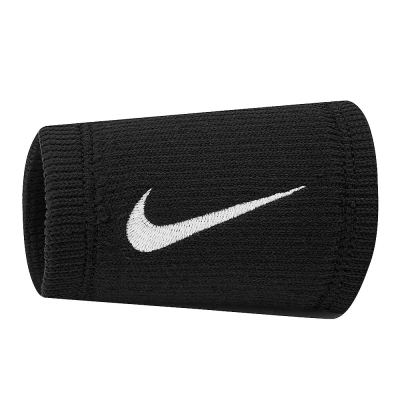 مچ بند تنیس نایک Nike Elite Doublewide Wristband 2 Pack Black/White