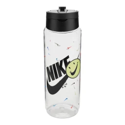 قمقمه نایک Nike TR Renew Recharge Straw Bottle 24 oz Clear/Black/Black