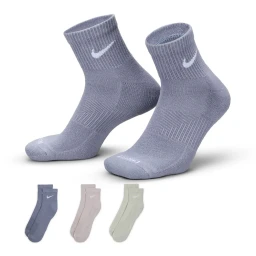 جوراب تنیس نایک Nike Everyday Plus Cushioned Ankle 3Pr Socks Multi-Color(3)