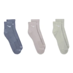 جوراب تنیس نایک Nike Everyday Plus Cushioned Ankle 3Pr Socks Multi-Color(3)