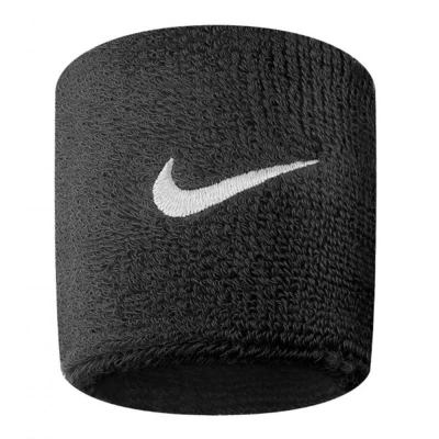 مچ بند تنیس نایک Nike Swoosh Wristbands 2 Pack Black/White