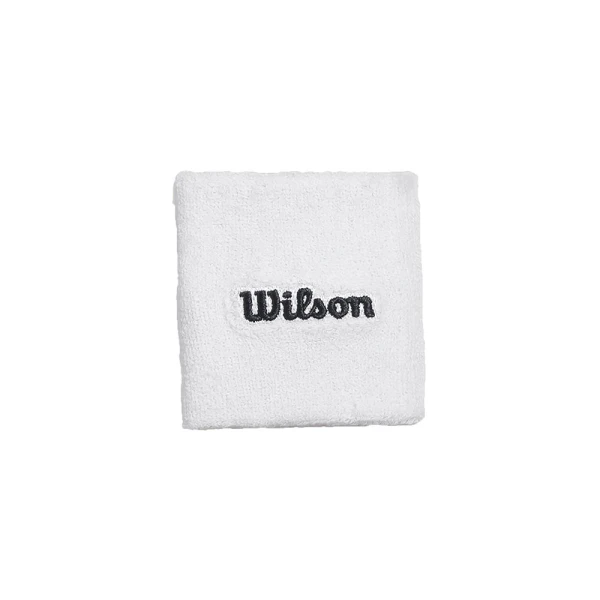 مچ بند تنیس ویلسون Wilson Terry Logo Wristband Bright White