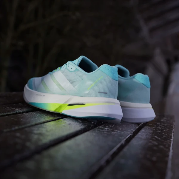 کفش رانینگ آدیداس Adidas Adizero Boston 13 Women's Running Shoes Semi Flash Aqua / Zero Metalic / Lucid Lemon