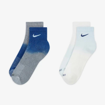 جوراب تنیس نایک Nike Everyday Plus Cushioned Ankle Socks (2 Pairs) Blue