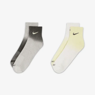 جوراب تنیس نایک Nike Everyday Plus Cushioned Ankle Socks (2 Pairs) Black