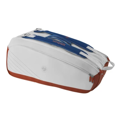 ساک تنیس ویلسون Wilson Super Tour Roland Garros Tennis Bag Cream / Clay (9 Rackets)