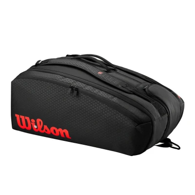 ساک تنیس ویلسون Wilson Clash V3 Super Tour Tennis Racket Bag Black/ Infrared (15 Rackets)