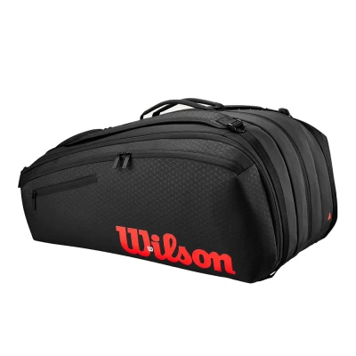 ساک تنیس ویلسون Wilson Clash V3 Super Tour Tennis Racket Bag Black/ Infrared (15 Rackets)