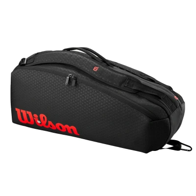 ساک تنیس ویلسون Wilson Clash V3 Super Tour Tennis Racket Bag Black/ Infrared (6 Rackets)