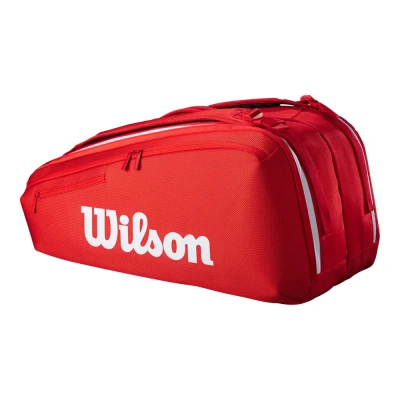 ساک تنیس ویلسون Wilson Super Tour Tennis Racket Bag Red (9 Rackets)