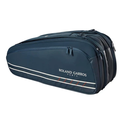 ساک تنیس ویلسون Wilson Super Tour Roland Garros 2025 Tennis Bag Dark Navy (9 Rackets)