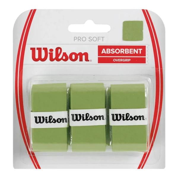اورگریپ راکت تنیس ویلسون Wilson Pro Soft Overgrip Lime (3 Wraps)
