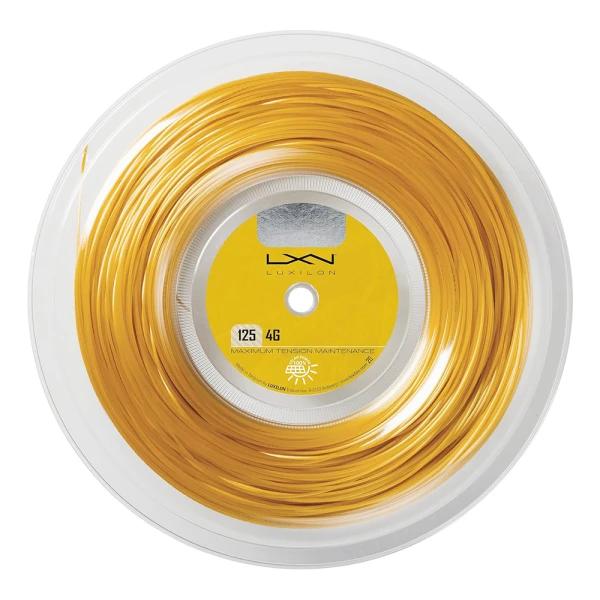 زه راکت ویلسون Luxilon 4G 125 Tennis String (200m Reel) Gold