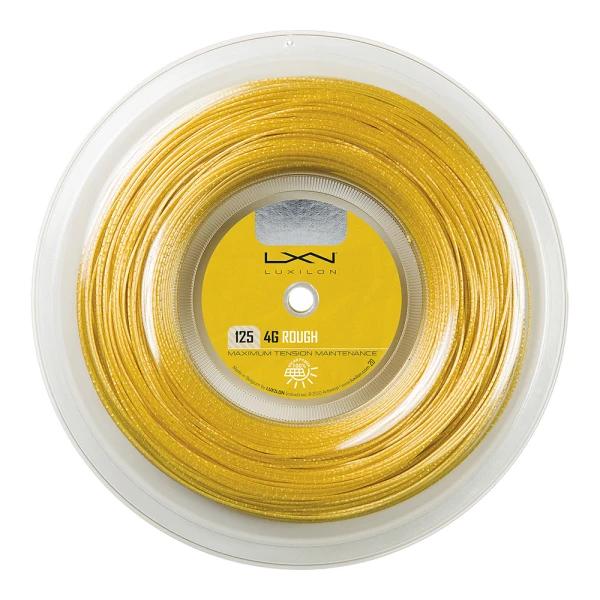 زه راکت ویلسون Luxilon 4G Rough 125 Tennis String (200m Reel) Gold