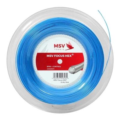 زه راکت ام اس وی MSV Focus-Hex 123 Tennis String (200m Reel) Sky Blue