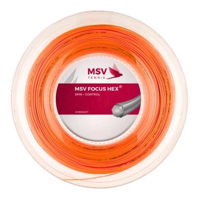 زه راکت ام اس وی MSV Focus-Hex 127 Tennis String (200m Reel) Orange